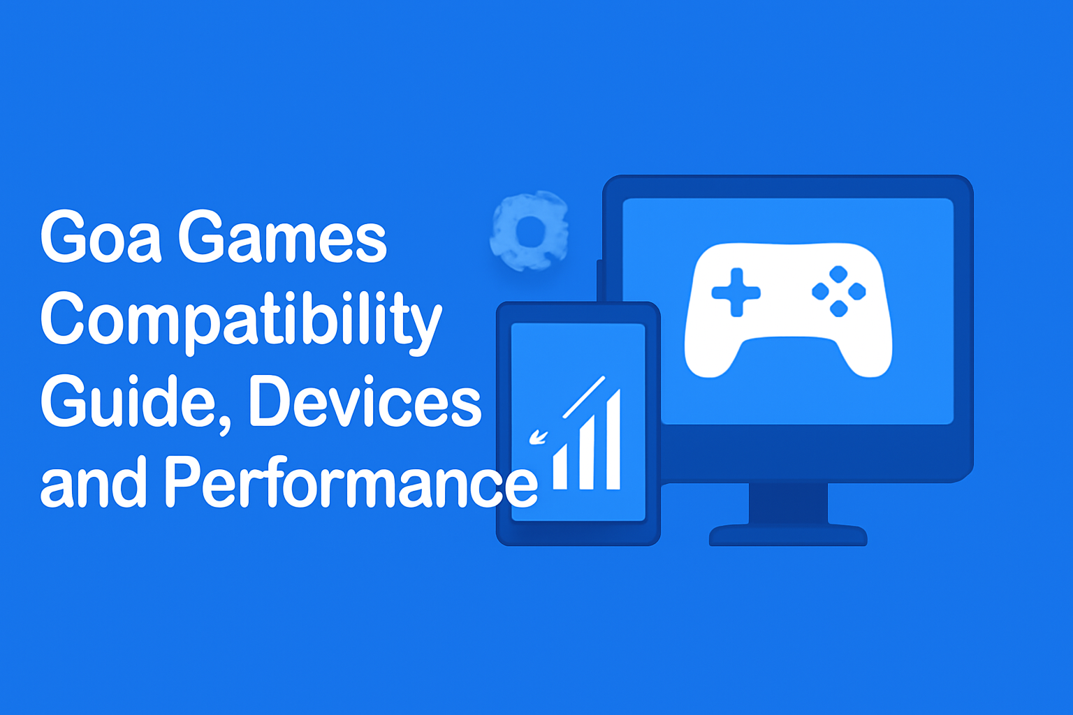 A neutral informational scene showcasing Goa Games News with emphasis on updates and server statuses.