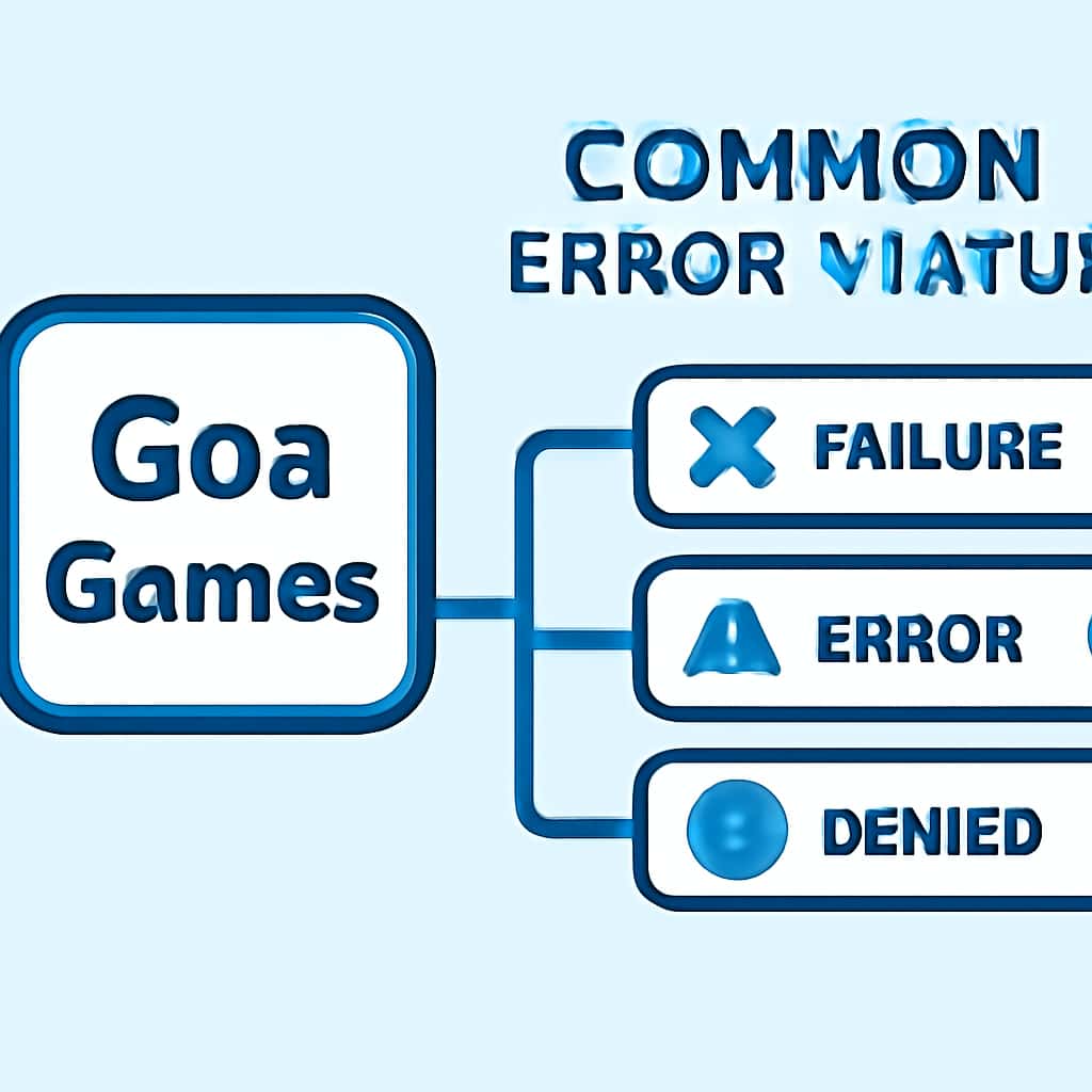 Diagram illustrating the Common Error Status for Goa Games.