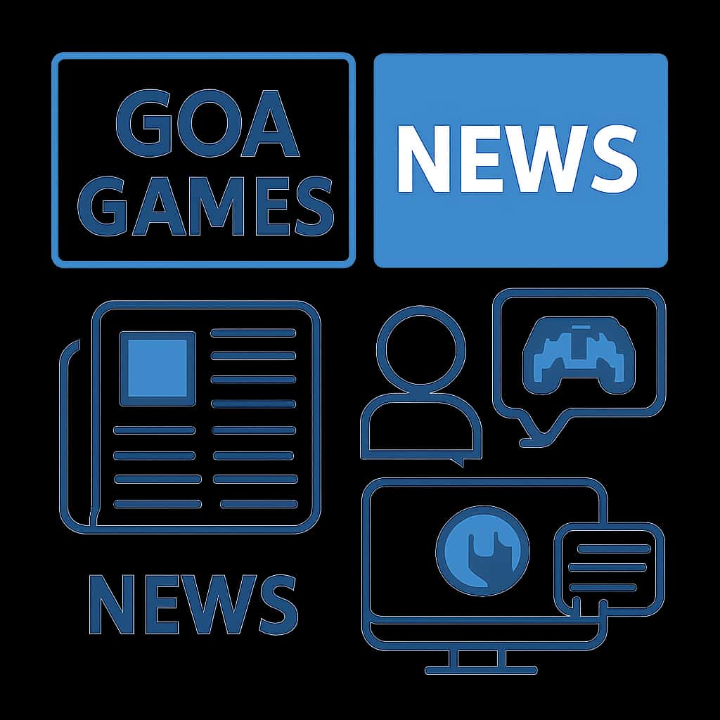 Illustration showing the structure of Goa Games News, detailing updates and incident reports.