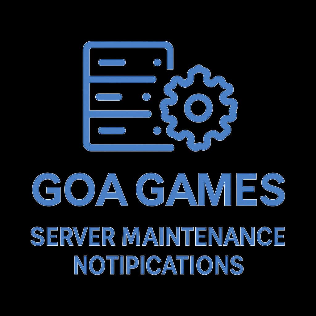 An icon representing Goa Games Server Maintenance Notifications.