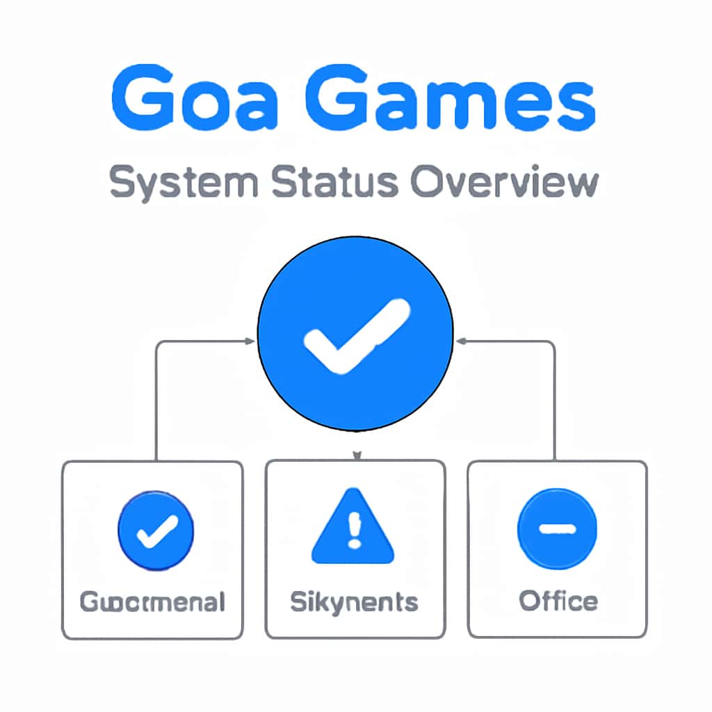 Diagram explaining the Goa Games System Status Overview.