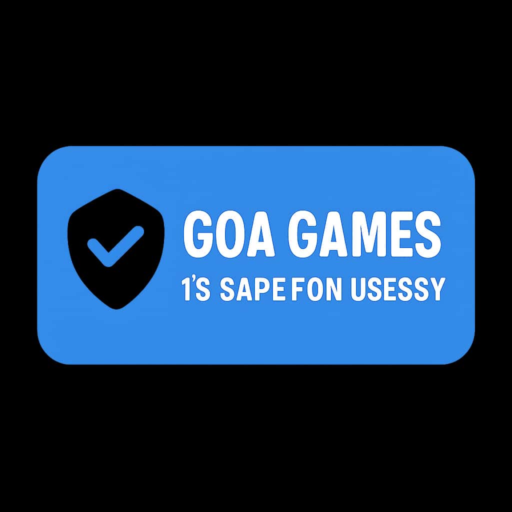 A badge illustrating the secure nature of Goa Games.