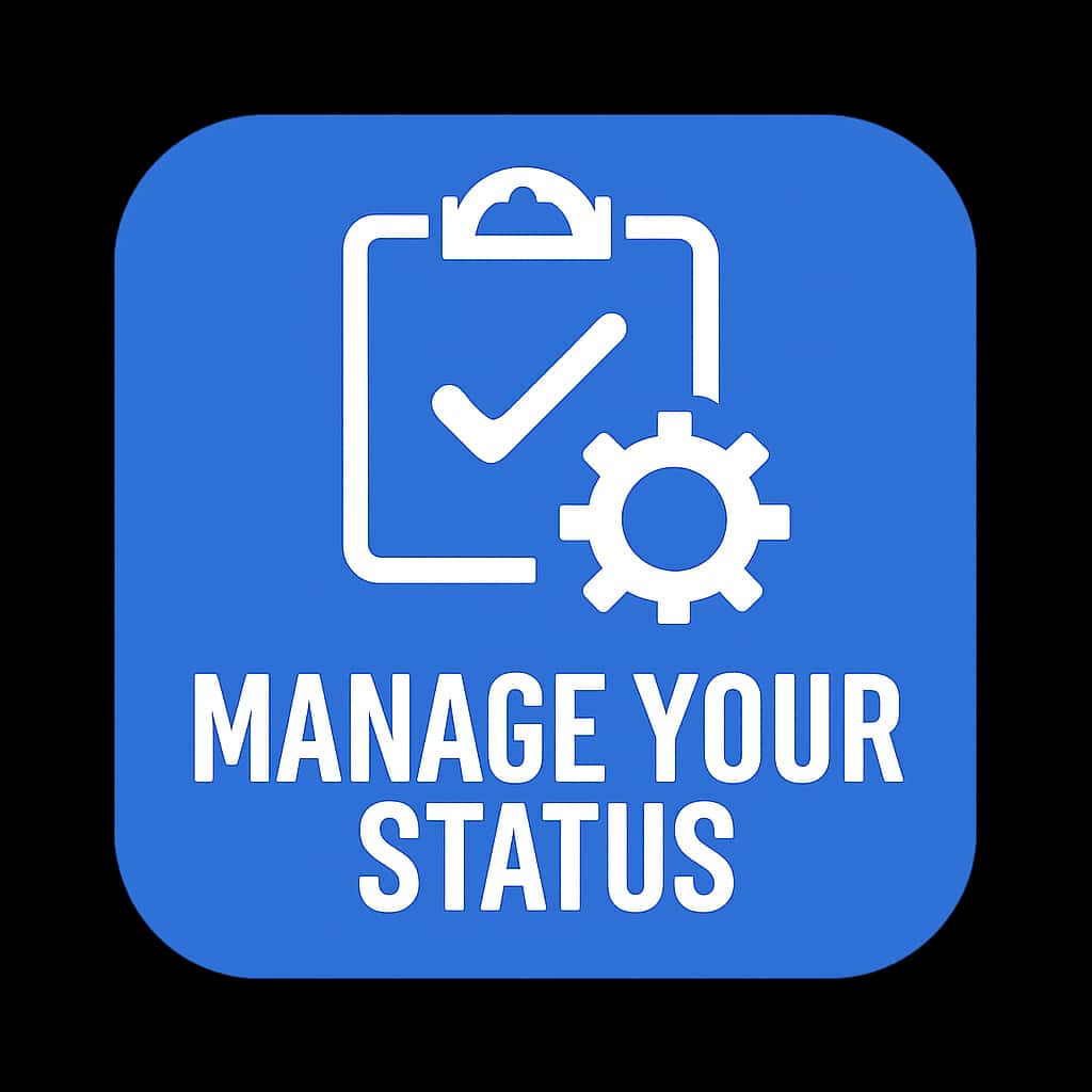 Badge icon representing Goa Games Status management.