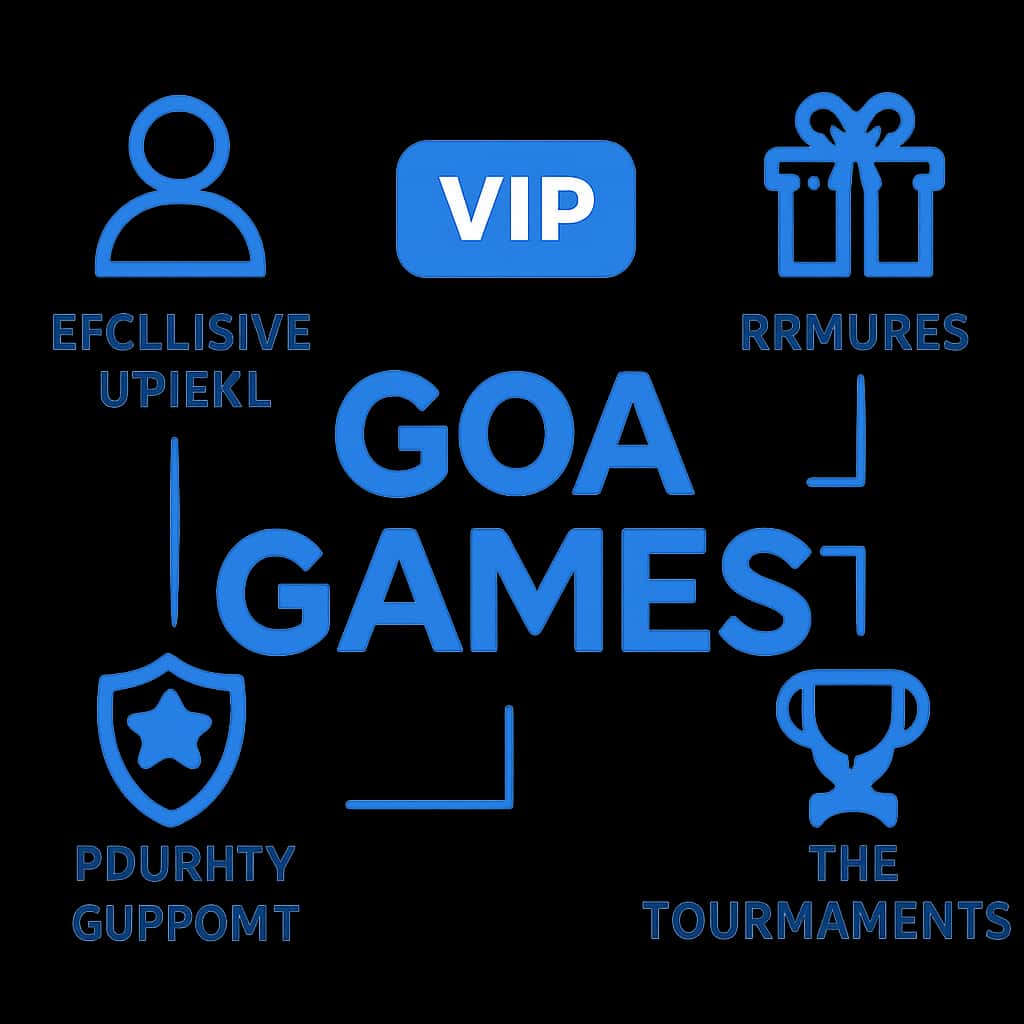 Diagram explaining the features of Goa Games VIP.
